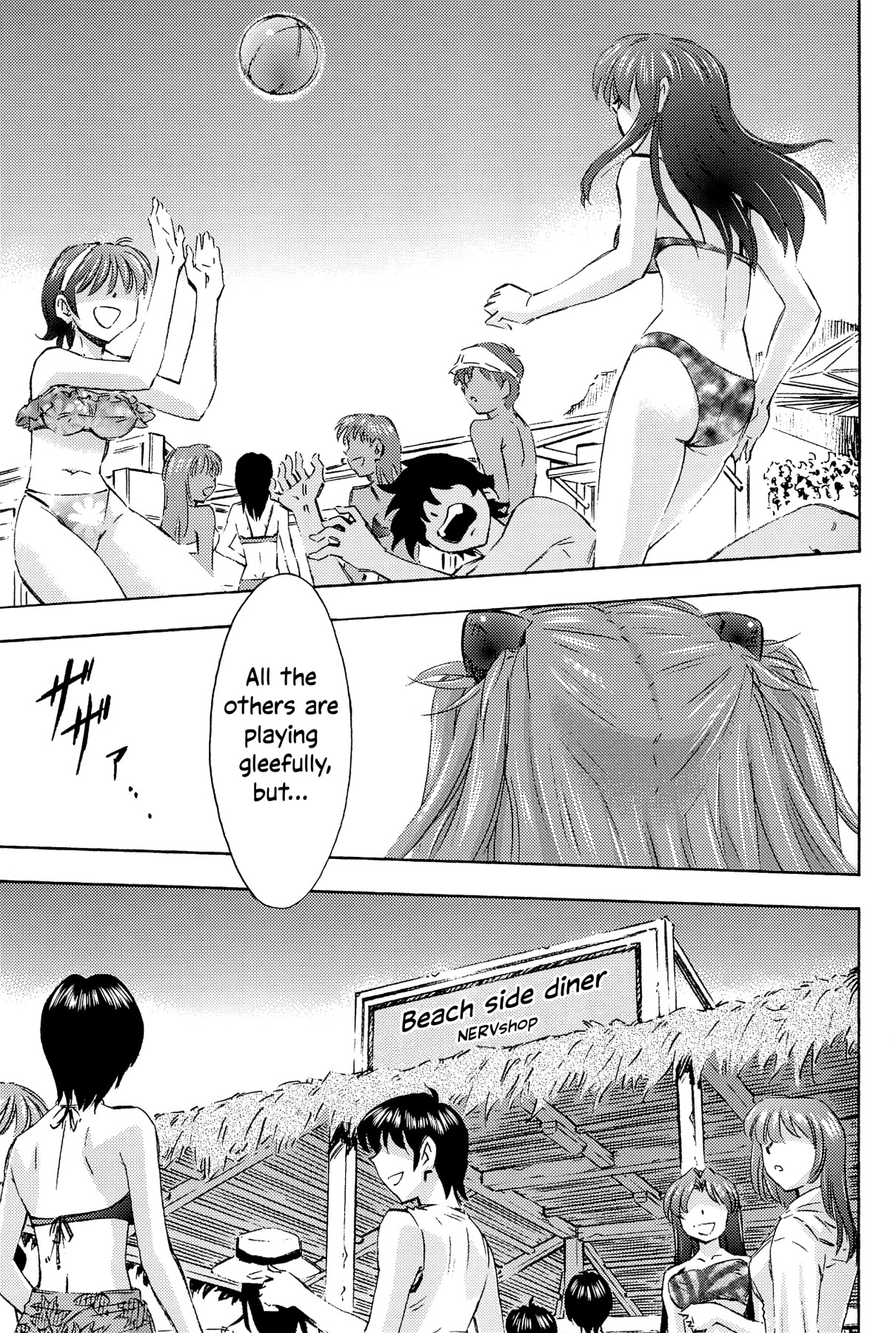 Hentai Manga Comic-v22m-3 Girls And A Beach Hut-Read-2